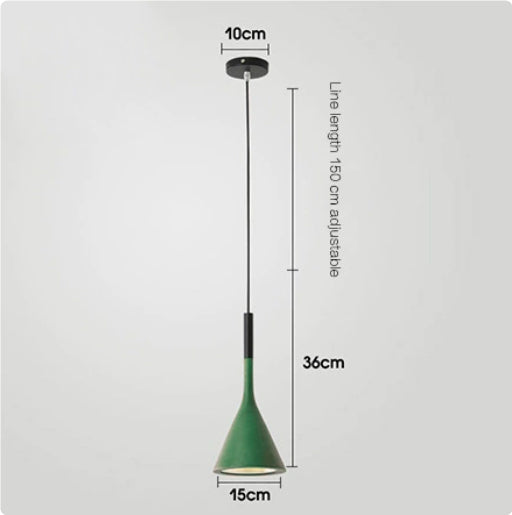 Nordic Minimalism Aluminum Horn Chandelier Restaurant Bar Lamp