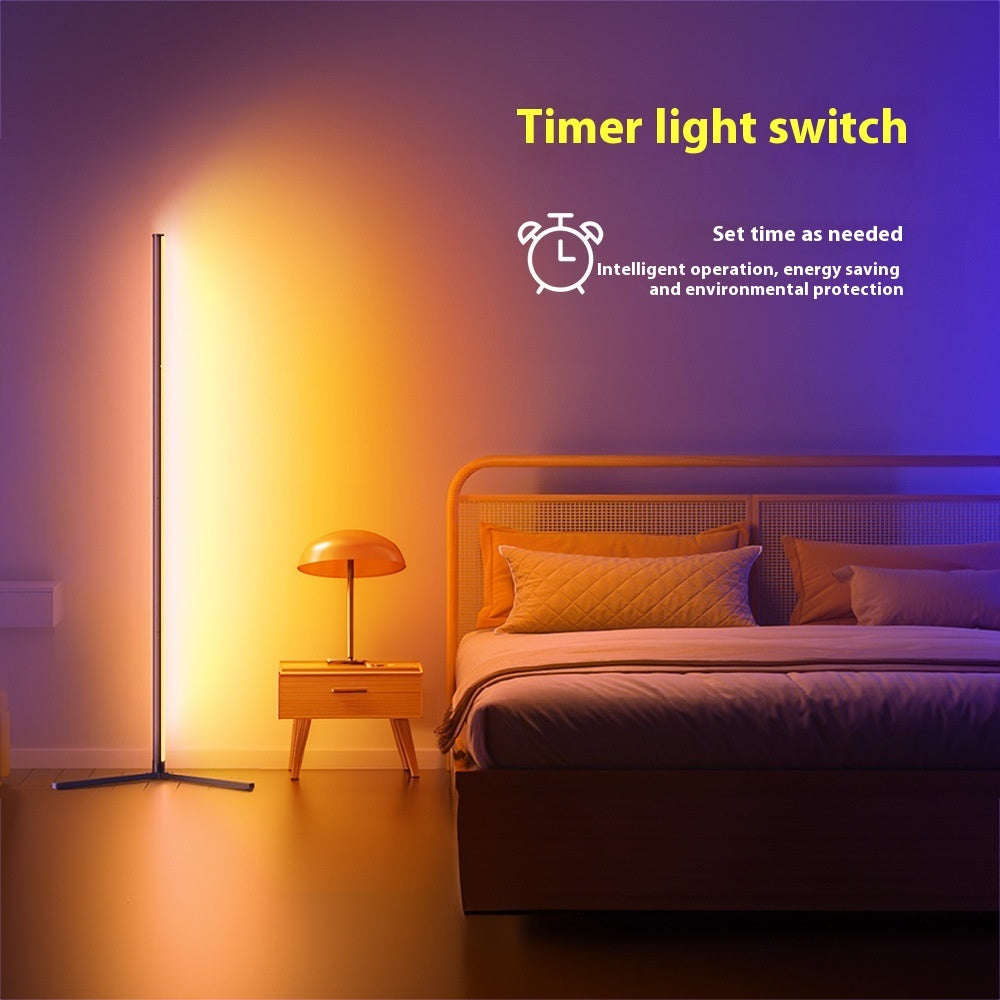 Floor Ambience Light RGBIC Corner Lamp Three-section Splicing