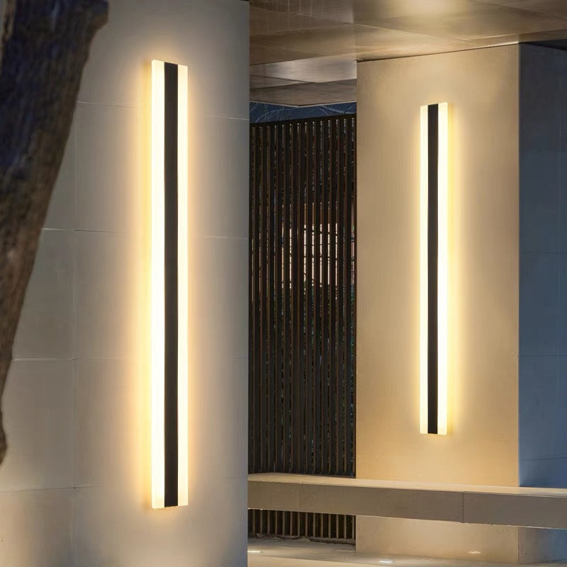 Outdoor LED Strip Straight Wall Lamp Waterproof