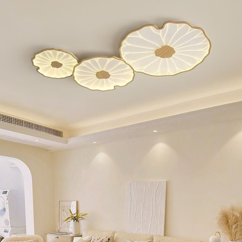 Lotus-leaf Ceiling Light A Minimalist Modern Luminaire For Lobbies And Halls