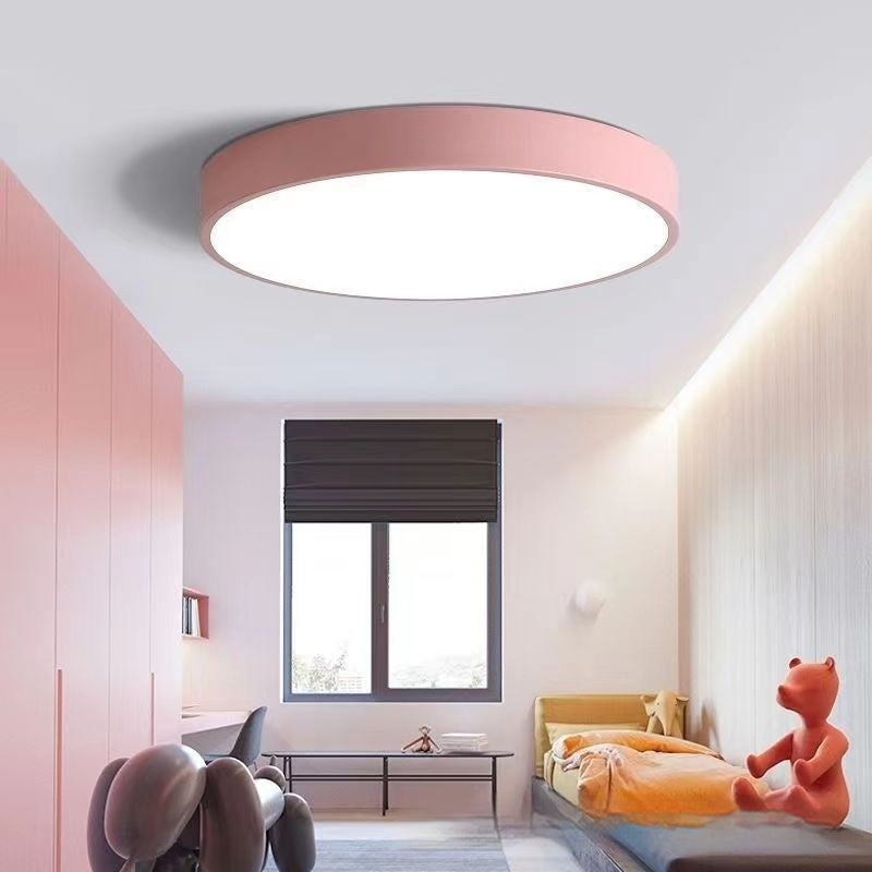 Round Engineering Ceiling LED Lamp Bedroom