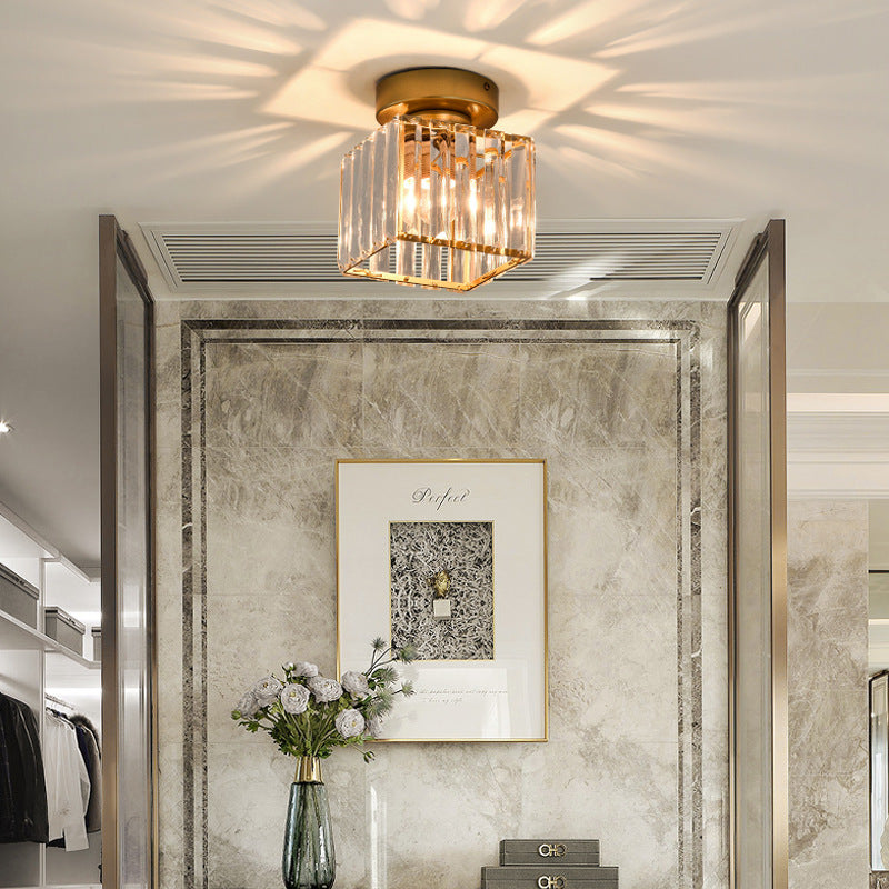 Creative Personality Nordic Crystal Hallway Ceiling Lamp