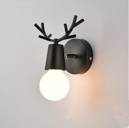 Deer head wall light