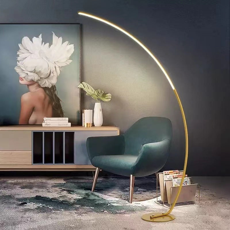 C-type Fishing RGB Bedroom LED Aluminum High-end Living Room Floor Lamp