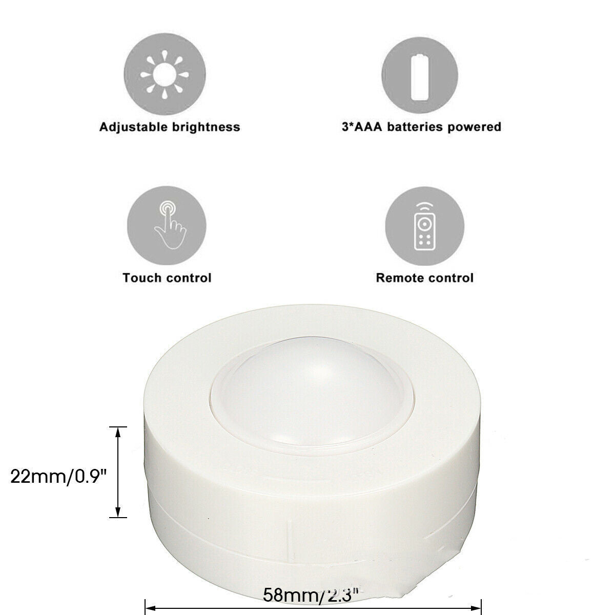LED Creative Dimming Timing Cabinet Wireless Remote Control Light