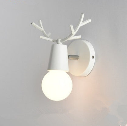 Deer head wall light
