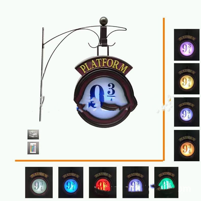 Modern Minimalist Platform Wall Sign Night Light