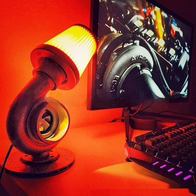 Cross-border New Turbocharger Lamp Turbocharger Lamp USB Variable Light Gorgeous Lights Ornaments