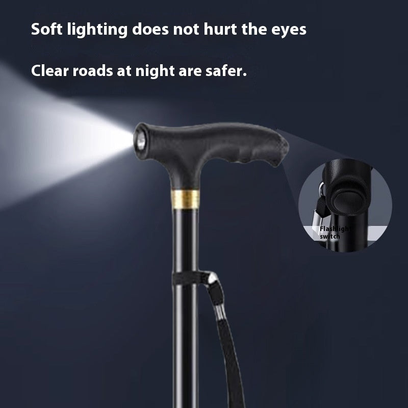 Retractable Mountaineering With Lights For The Elderly