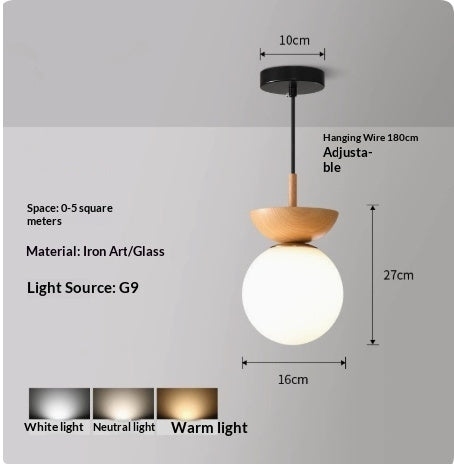 New Log Hallway Corridor Balcony Ceiling Lamp