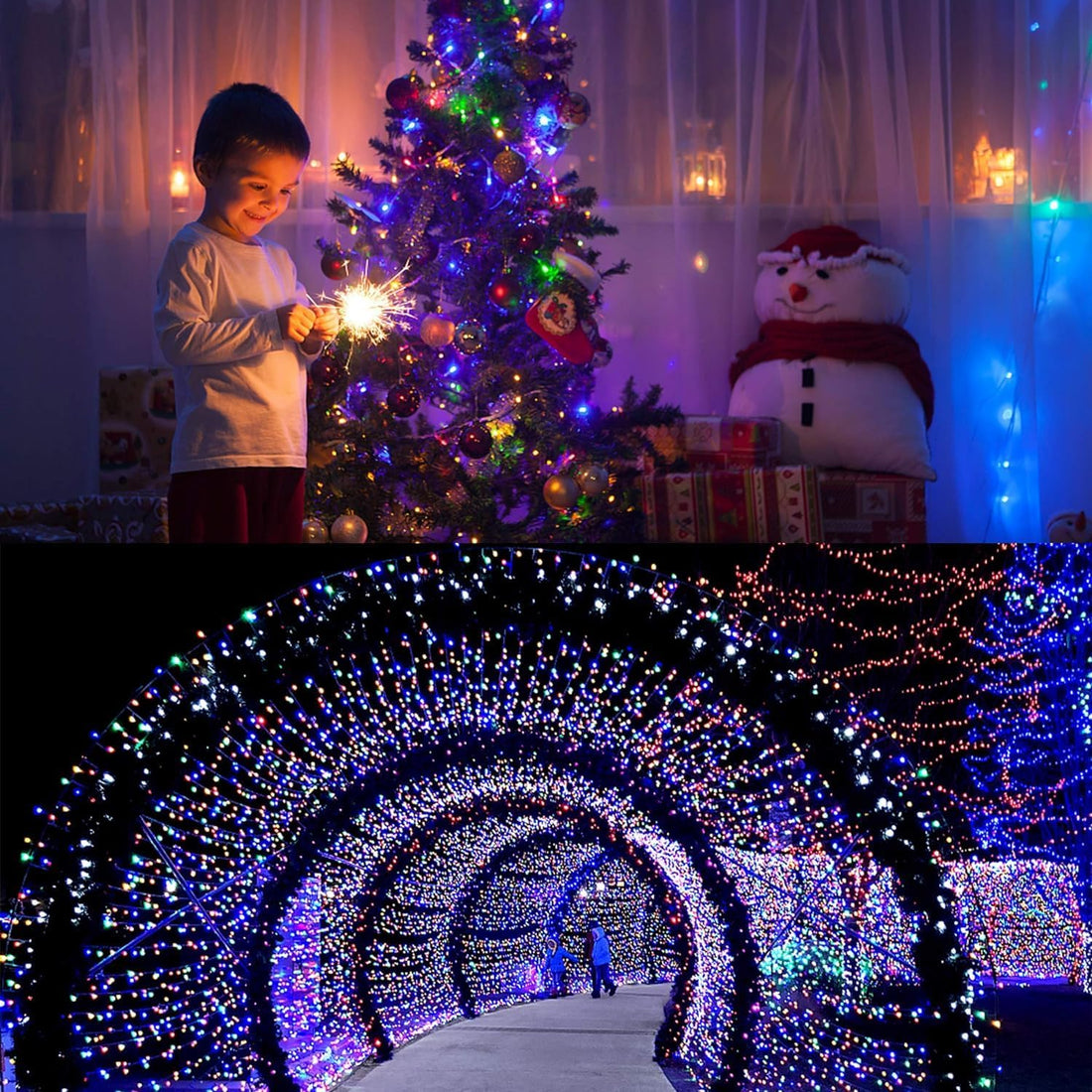 Multicolor String Lights, LED Ice Bar Light 10m 400mm Curtain Light Modes With End-to-End Plug, Waterproof Fairy Lights For Bedroom Wall Wedding Party Decorations