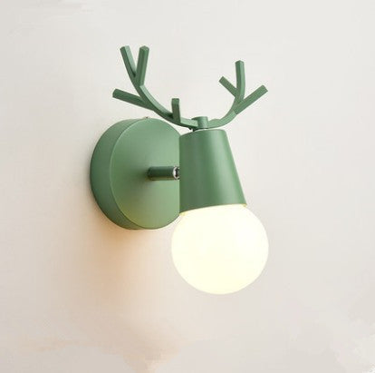 Deer head wall light
