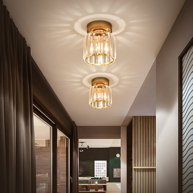 Creative Personality Nordic Crystal Hallway Ceiling Lamp