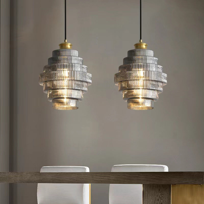 Modern Light Luxury Simple Ancient Bar Clothing Store Hallway Corridor Small Droplight