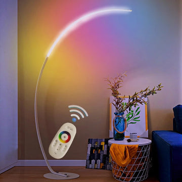 C-type Fishing RGB Bedroom LED Aluminum High-end Living Room Floor Lamp