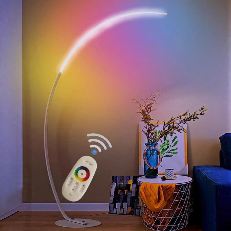 C-type Fishing RGB Bedroom LED Aluminum High-end Living Room Floor Lamp