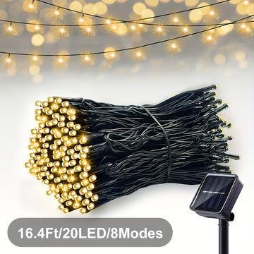 Solar LED String Lights Outdoor Decoration
