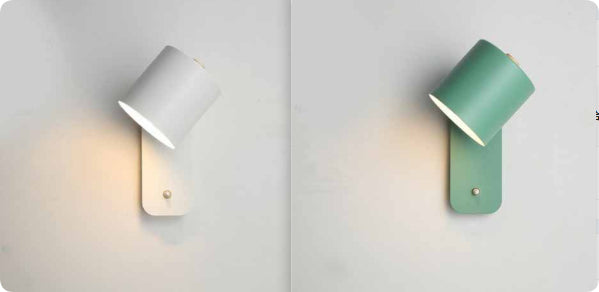 Bedroom Bedside Macaron LED Simple Wall Lamp