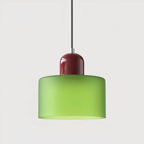 Cream Wind Round Glass Small Droplight