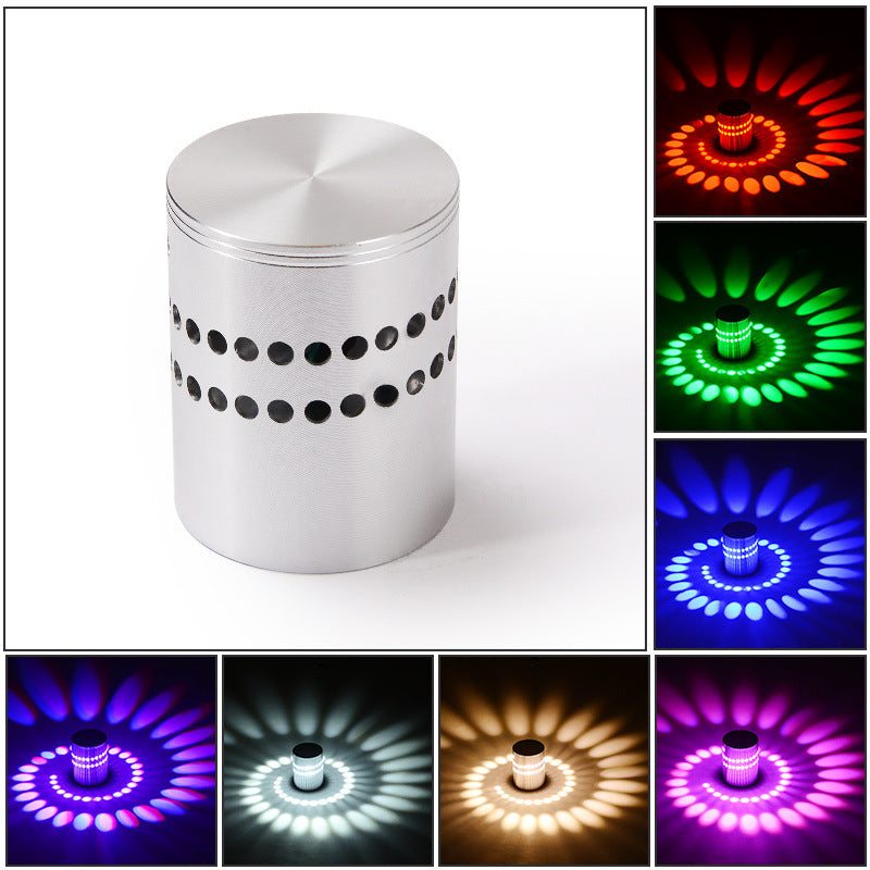 Aluminum Spiral LED Hotel Background KTV Club Light Environment Porous Atmosphere Light