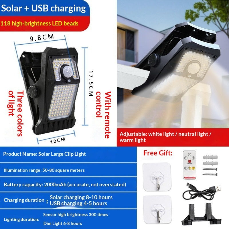New Upgraded Large Solar-powered Motion-sensor Light