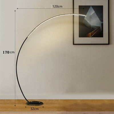 C-type Fishing RGB Bedroom LED Aluminum High-end Living Room Floor Lamp