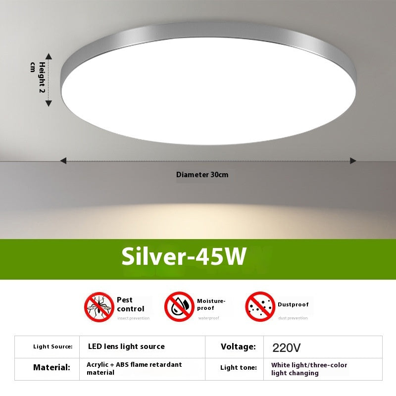 Household Led Ceiling Ultra-thin Round Room Light