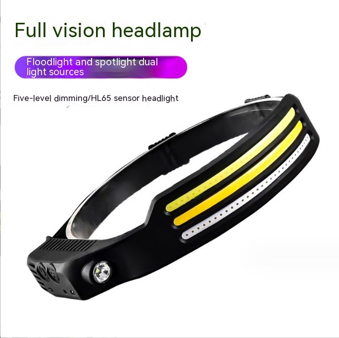 Headlight Strong Light USB Charging Super Bright Outdoor Induction