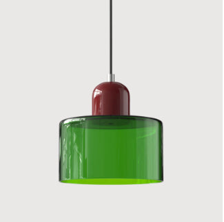 Cream Wind Round Glass Small Droplight