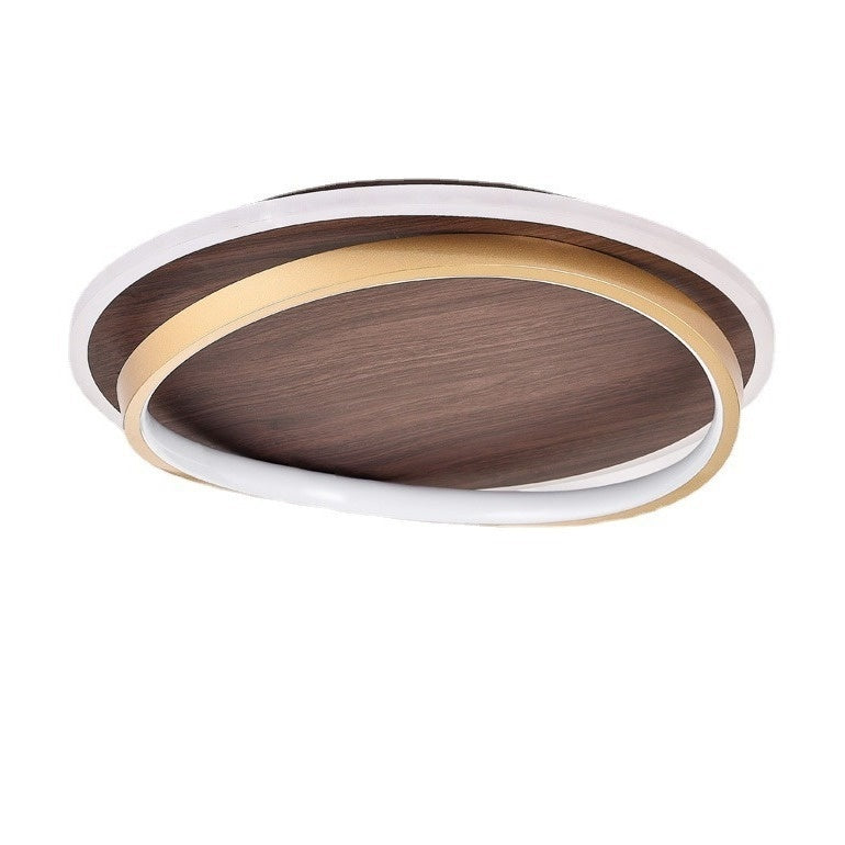 Master Bedroom Simple Ceiling Lamp The Pattern Of Walnut Nordic