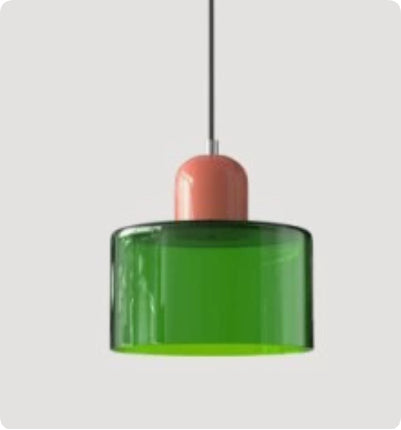 Cream Wind Round Glass Small Droplight