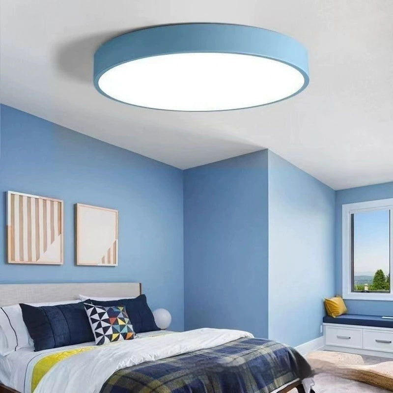 Round Engineering Ceiling LED Lamp Bedroom