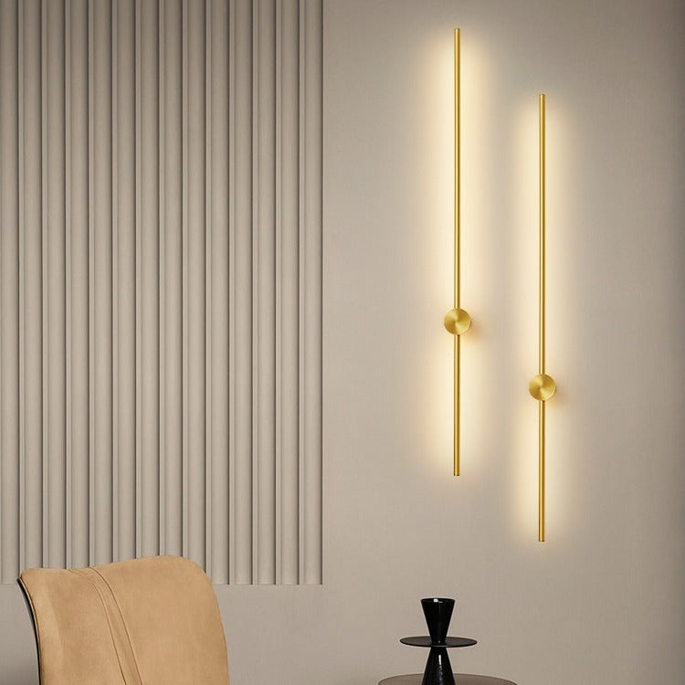 Rotatable Minimalist Strip Wall Lamp Simple Modern Living Room Wall Light Bulb