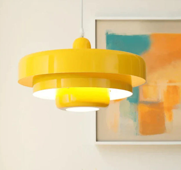 Mid-ancient Rainbow Retro Cake Chandelier
