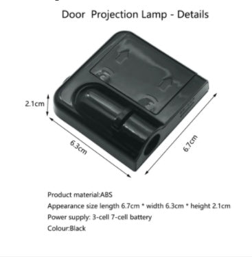 2 Pcs Wireless Welcome Light Battery Type No Hole