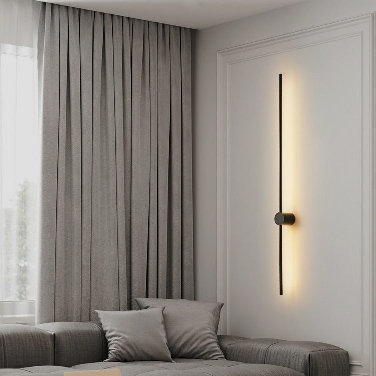 Rotatable Minimalist Strip Wall Lamp Simple Modern Living Room Wall Light Bulb