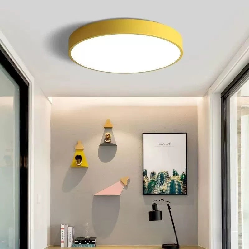 Round Engineering Ceiling LED Lamp Bedroom
