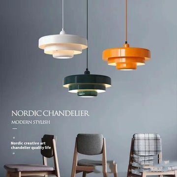 Mid-ancient Rainbow Retro Cake Chandelier