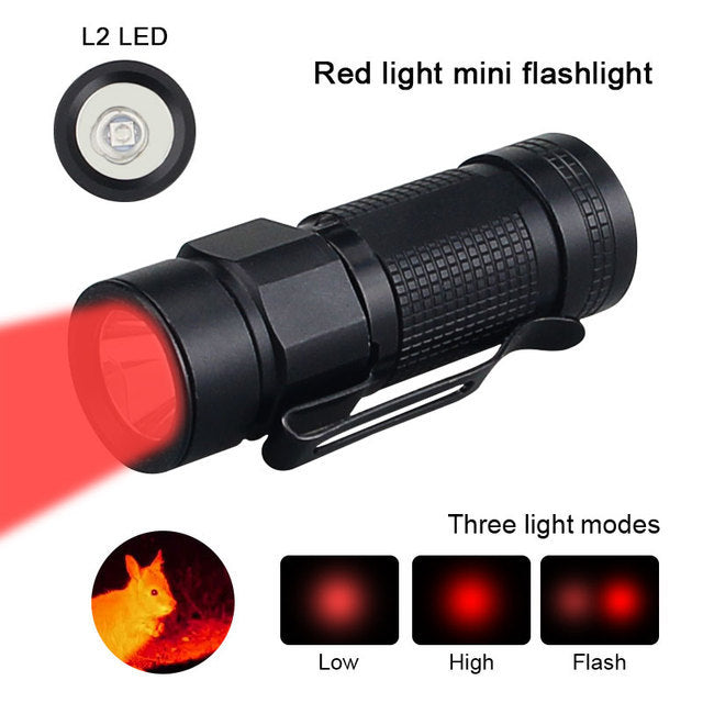 Flashlight Outdoor Waterproof Light Camping LED Portable Clip