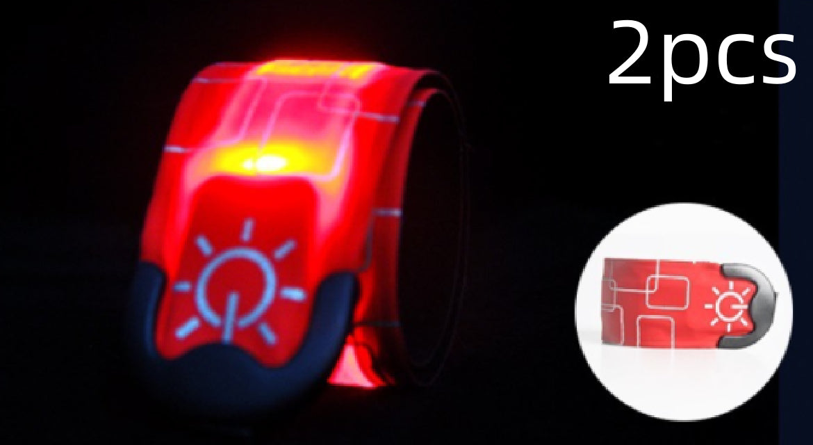 Nylon LED Sports Bracelet Luminous Toy Wrist Strap Band Wristband Light Bracelet Glowing Armband For Children Kids For Running