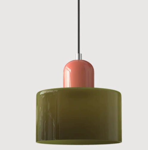 Cream Wind Round Glass Small Droplight