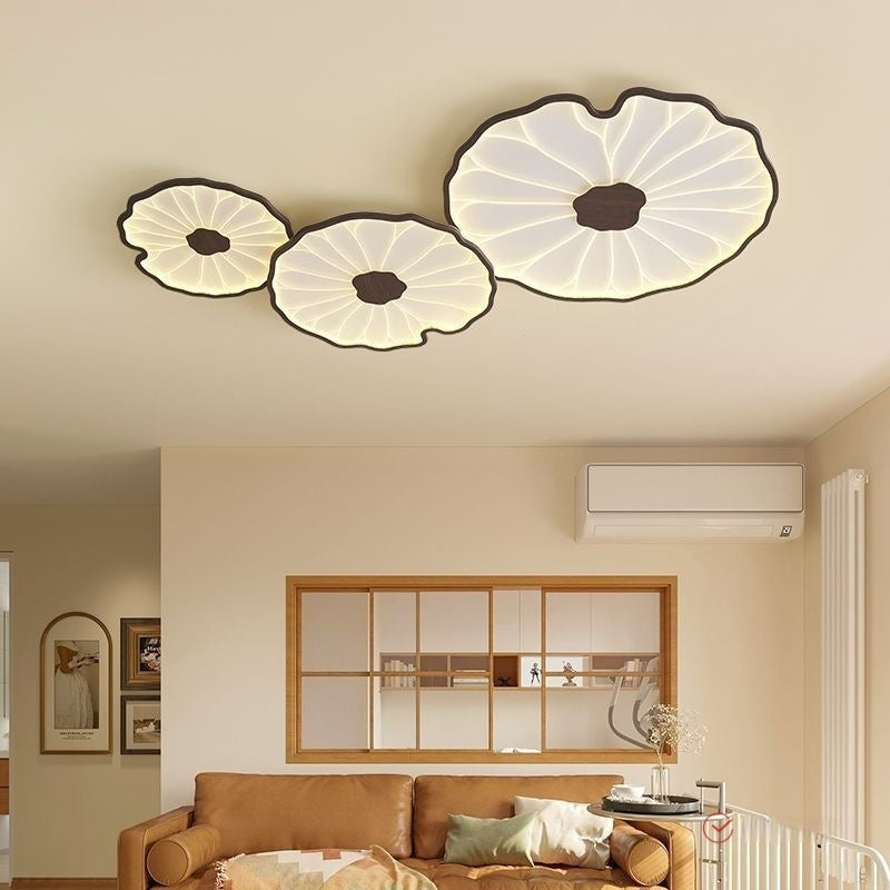 Lotus-leaf Ceiling Light A Minimalist Modern Luminaire For Lobbies And Halls