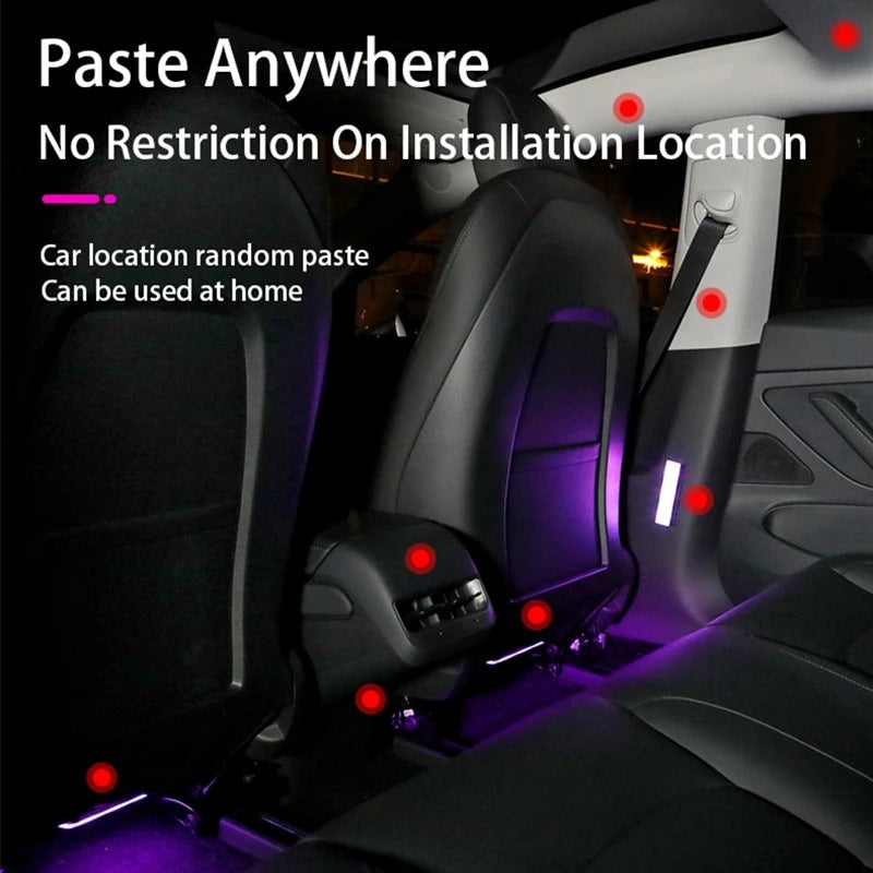 Car Atmosphere Light Car Interior Retrofitting Wireless Magnetic Led Atmosphere Light