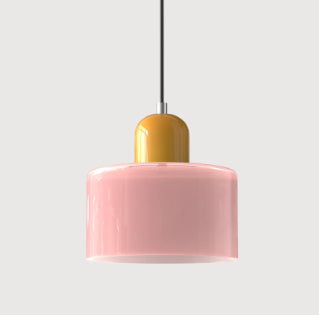 Cream Wind Round Glass Small Droplight