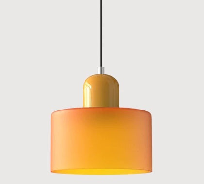 Cream Wind Round Glass Small Droplight