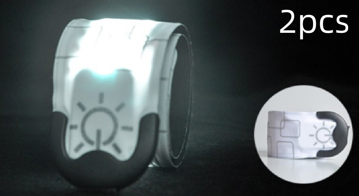 Nylon LED Sports Bracelet Luminous Toy Wrist Strap Band Wristband Light Bracelet Glowing Armband For Children Kids For Running
