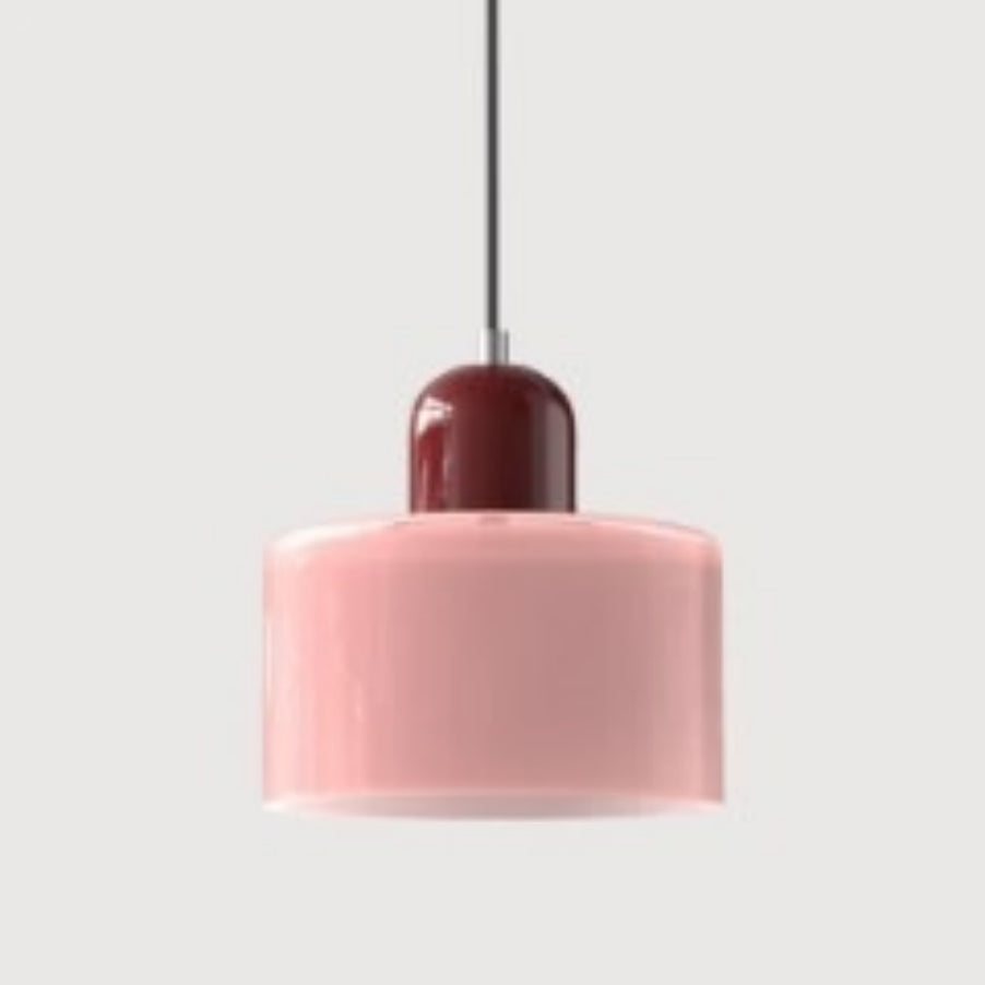 Cream Wind Round Glass Small Droplight