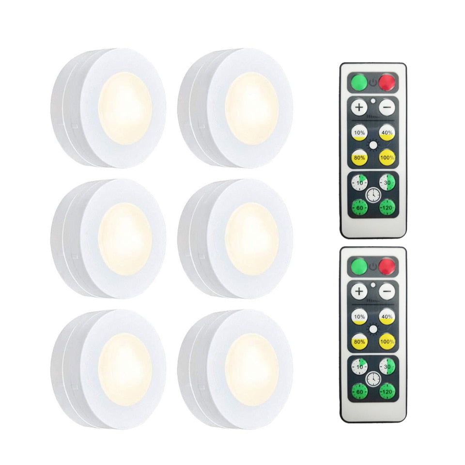 LED Creative Dimming Timing Cabinet Wireless Remote Control Light