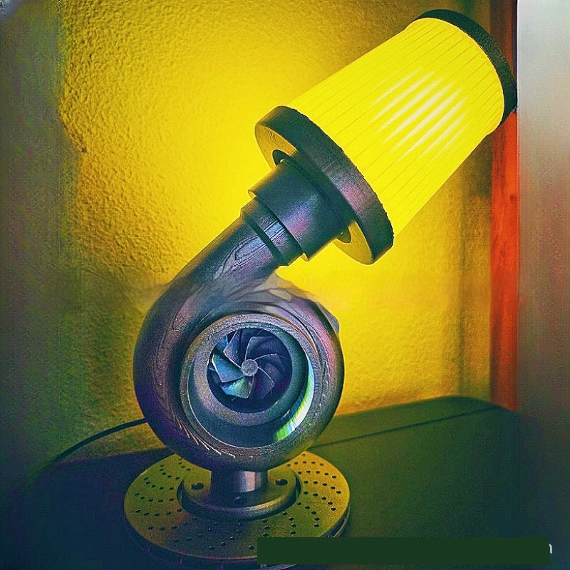 Cross-border New Turbocharger Lamp Turbocharger Lamp USB Variable Light Gorgeous Lights Ornaments