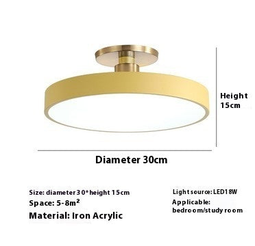 Modern Minimalist Acrylic Ring Ceiling Lamp Personality Nordic Living Room Creative